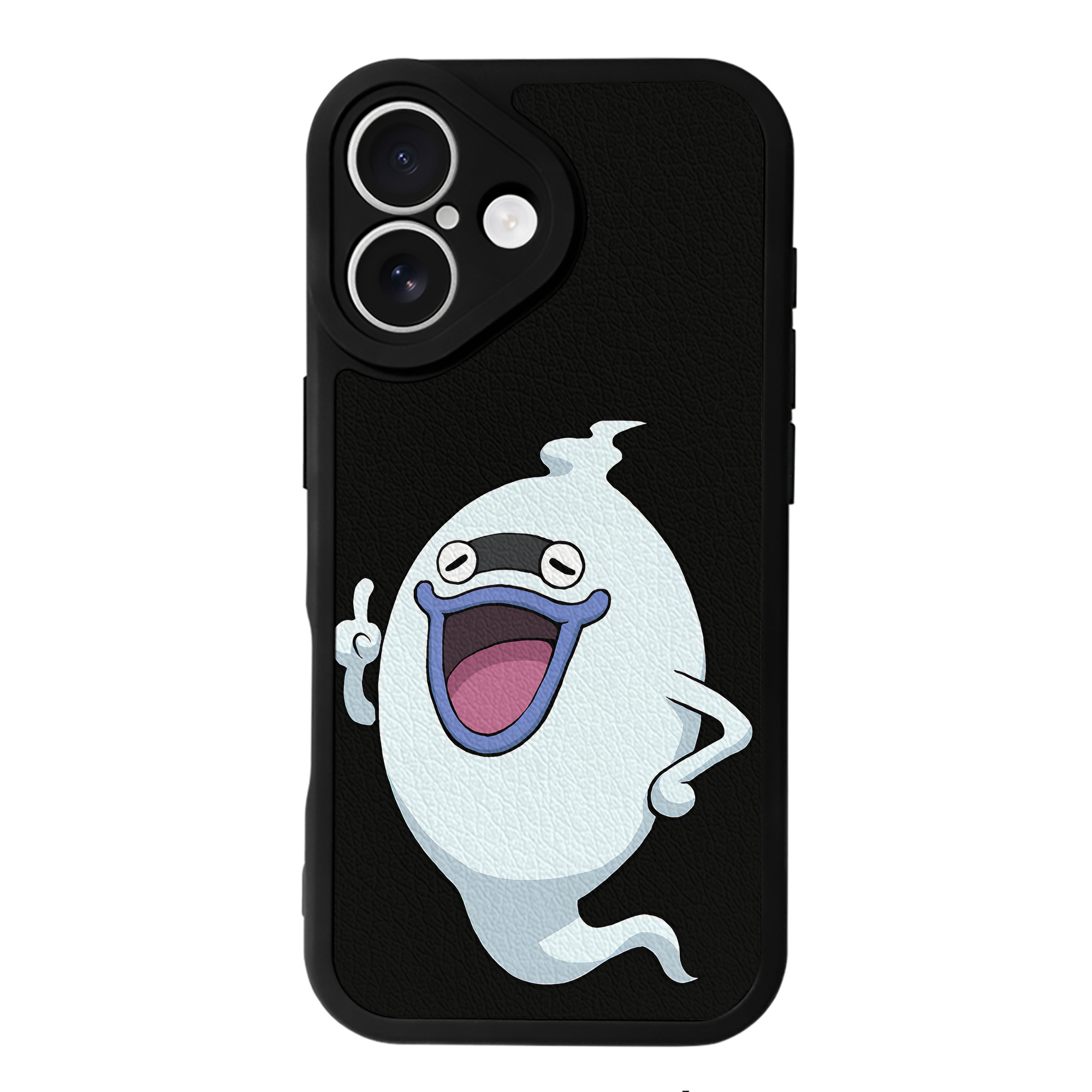 （画像用） 妖怪ウォッチ Yo-kai Watch 【iPhone 16シリーズ対応】シリコンスマホケース（レザー調） 材質：シリコン